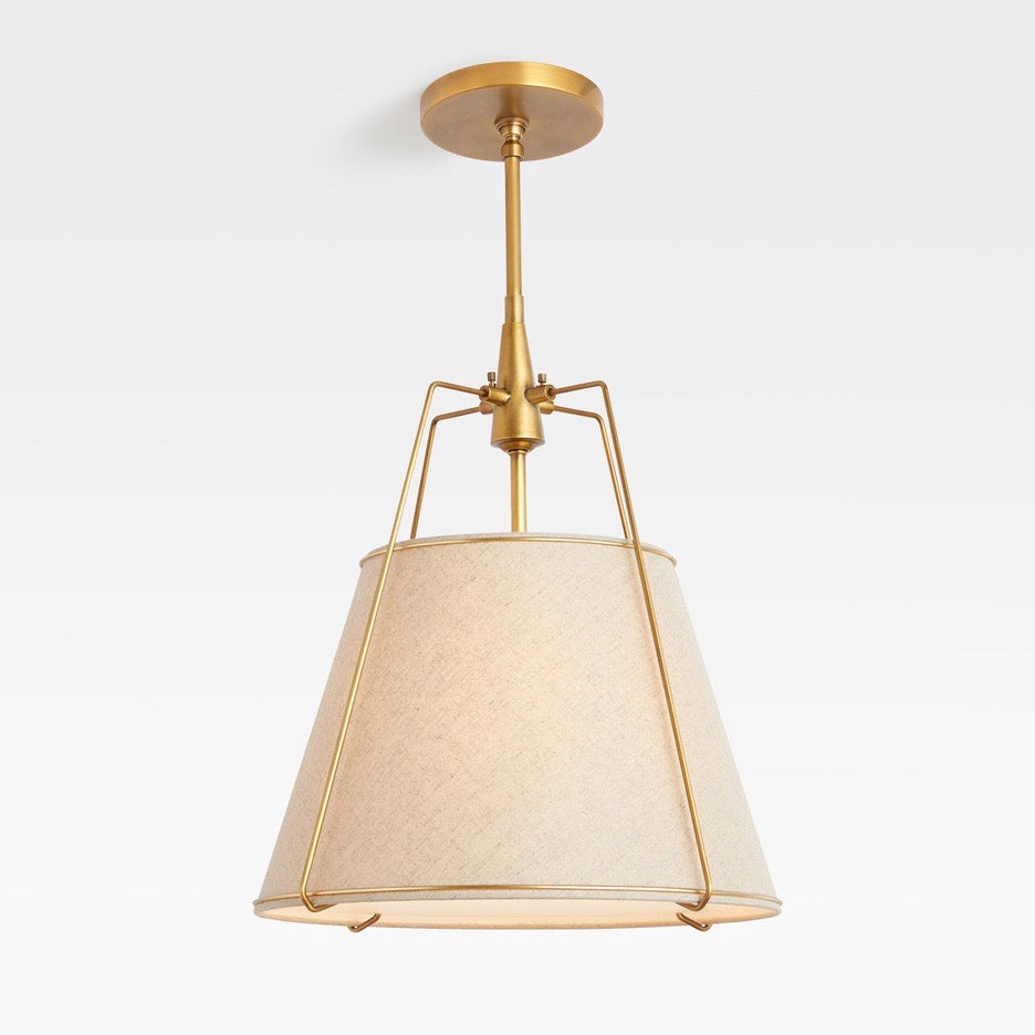 Modern Minimalist Fabric Tapered Pendant Lamp