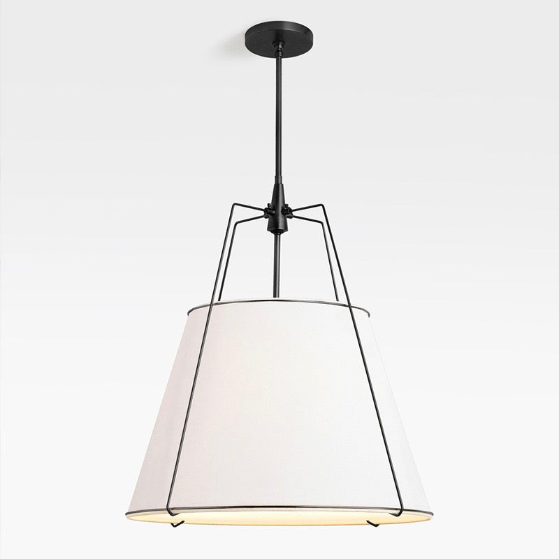 Modern Minimalist Fabric Tapered Pendant Lamp