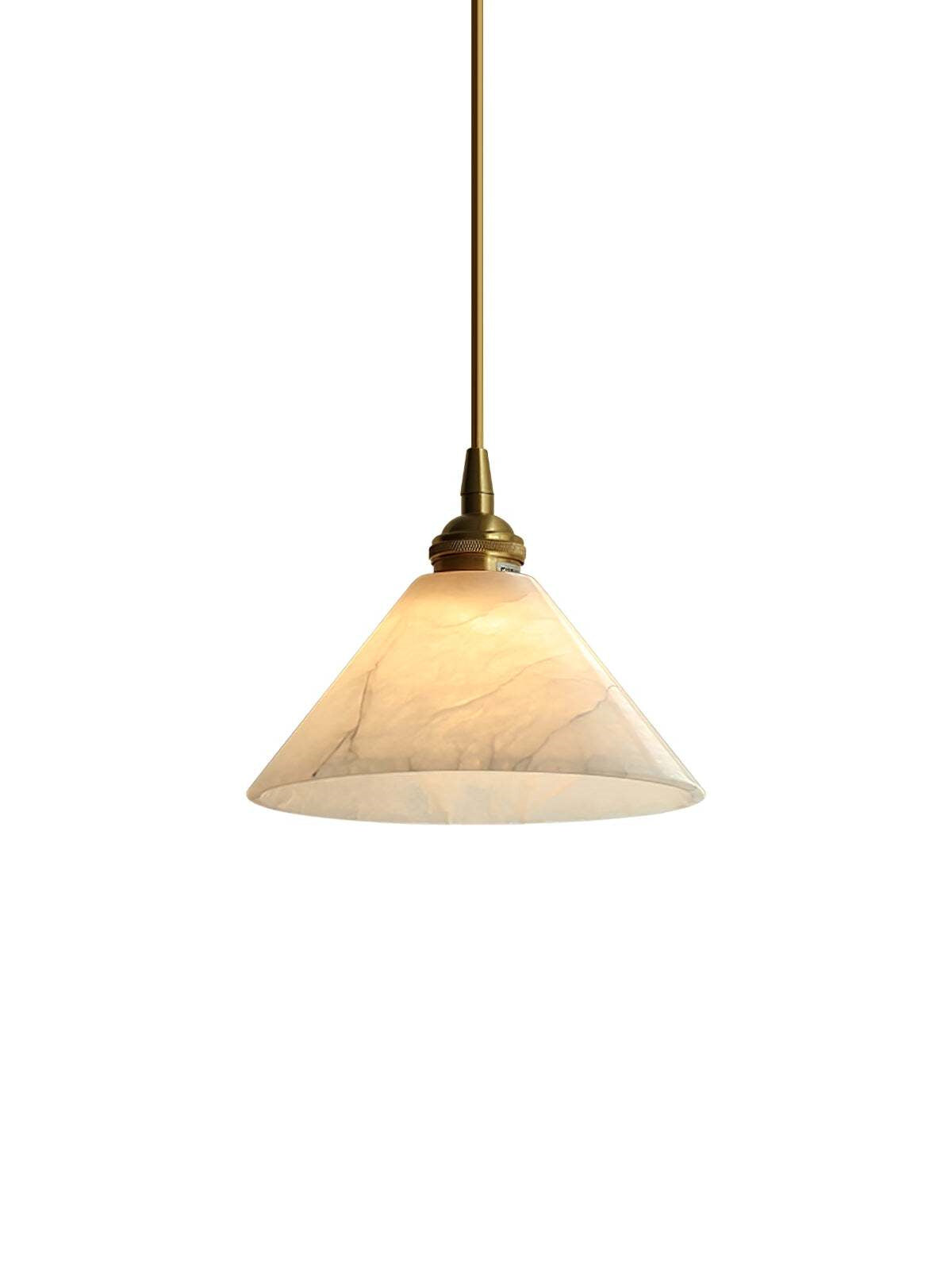 Modern Minimalist Design Brass Marble Pendant Light