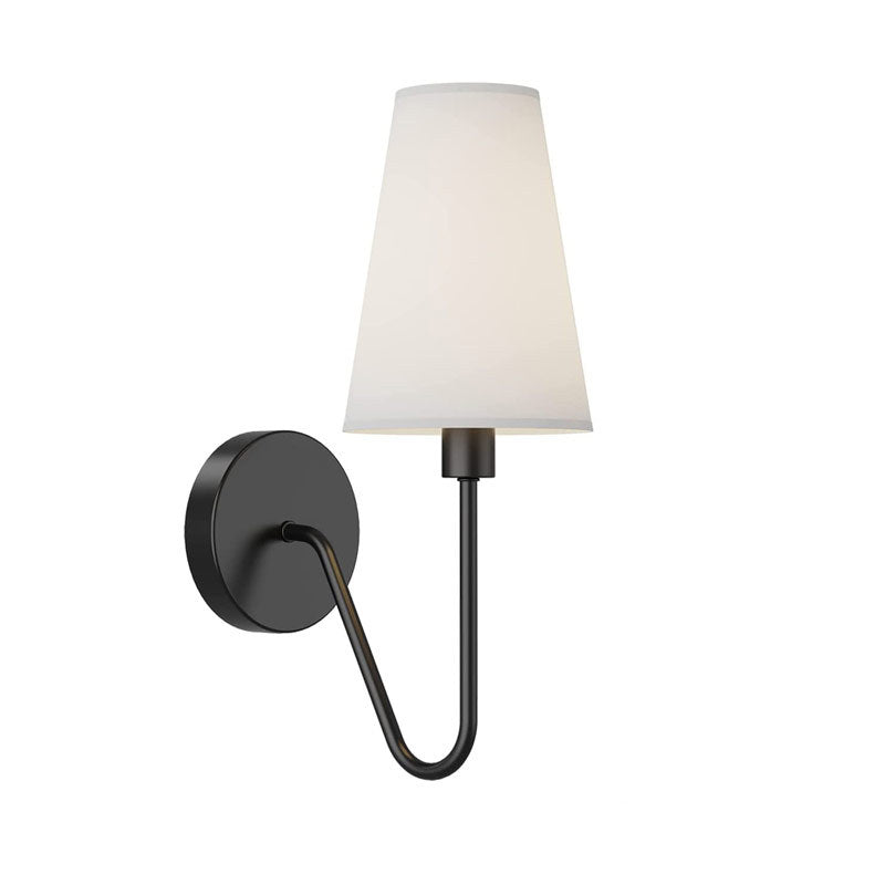 American Iron Fabric Shade Wall Sconce