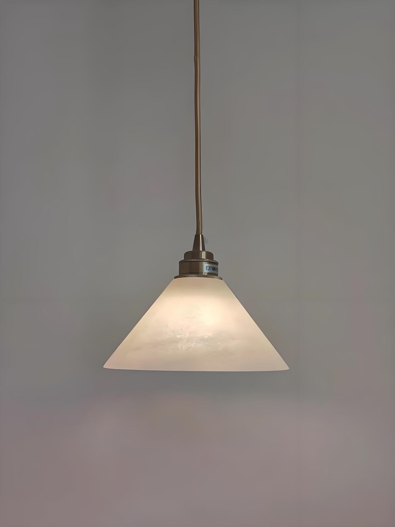 Modern Minimalist Design Brass Marble Pendant Light