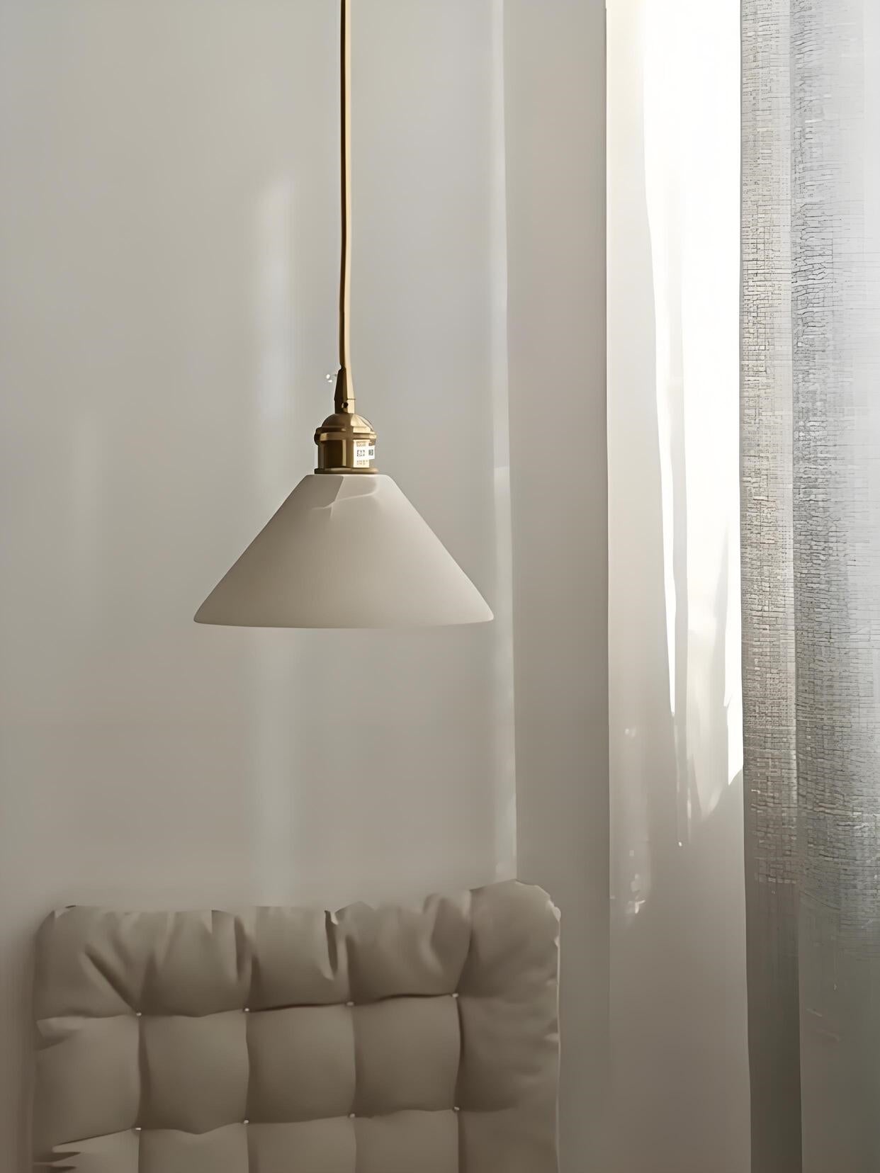 Modern Minimalist Design Brass Marble Pendant Light