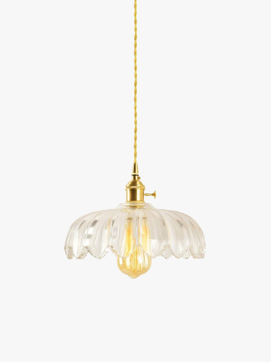 Retro Tulip Glass Pendant Light