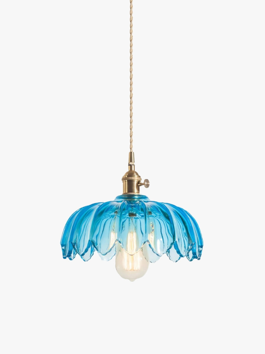 Retro Tulip Glass Pendant Light