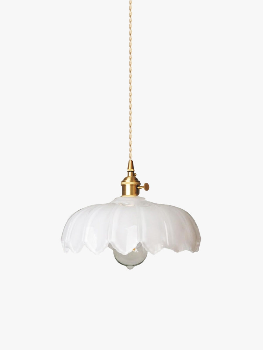 Retro Tulip Glass Pendant Light