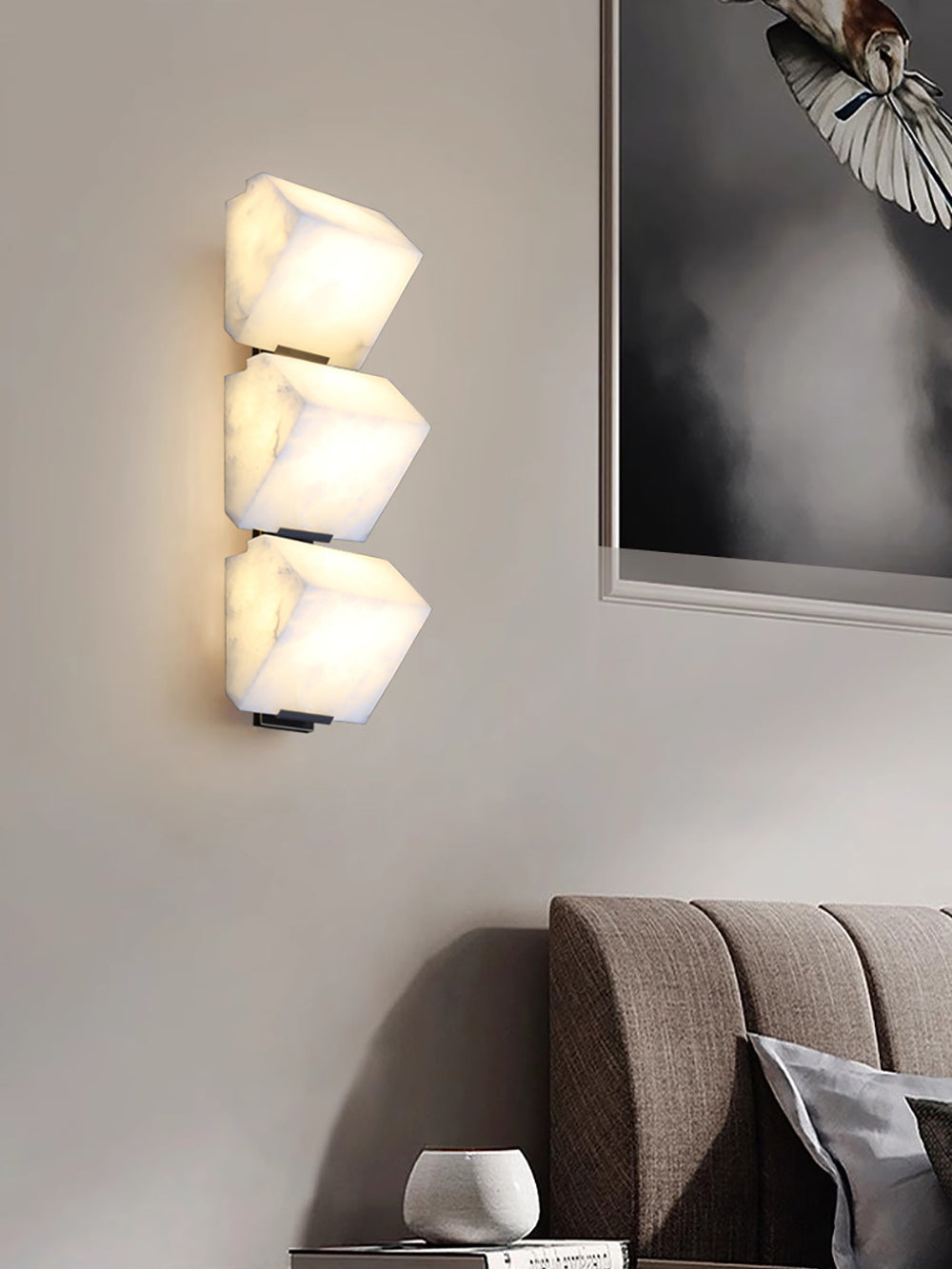 Modern Alabaster Staircase Wall Lamp