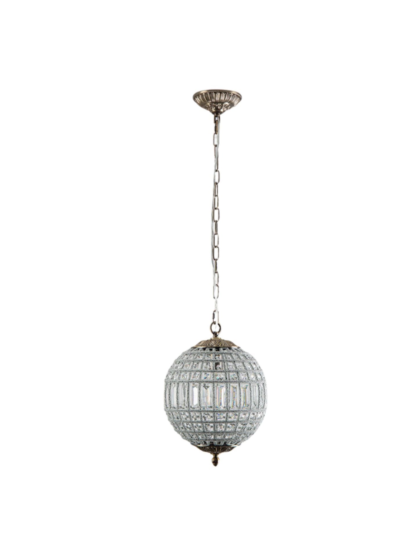 Antique Bronze Jewel Ball Chandelier