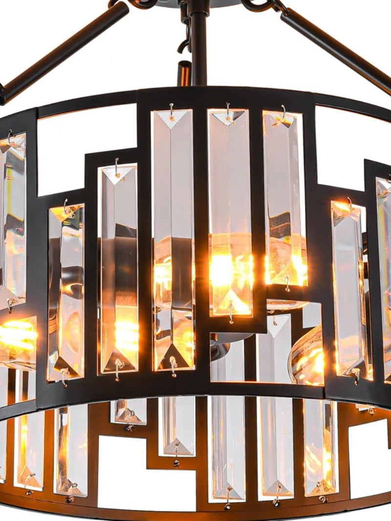 American Retro Industrial Style Iron Birdcage Pendant Lamp