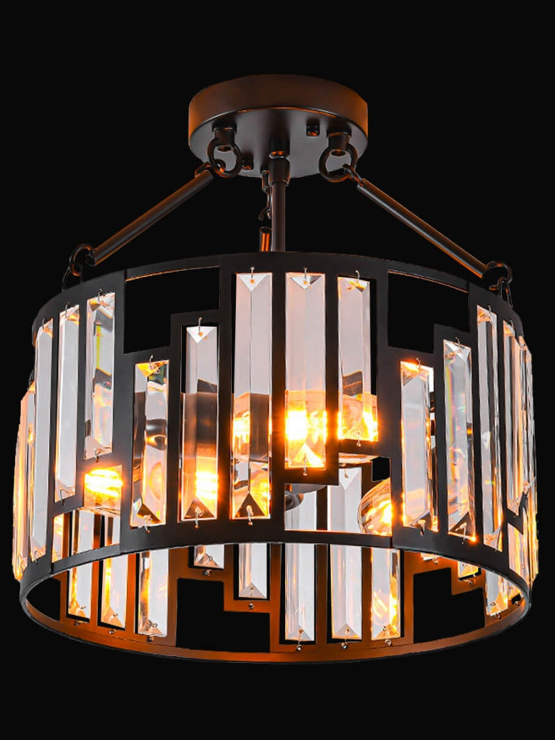 American Retro Industrial Style Iron Birdcage Pendant Lamp