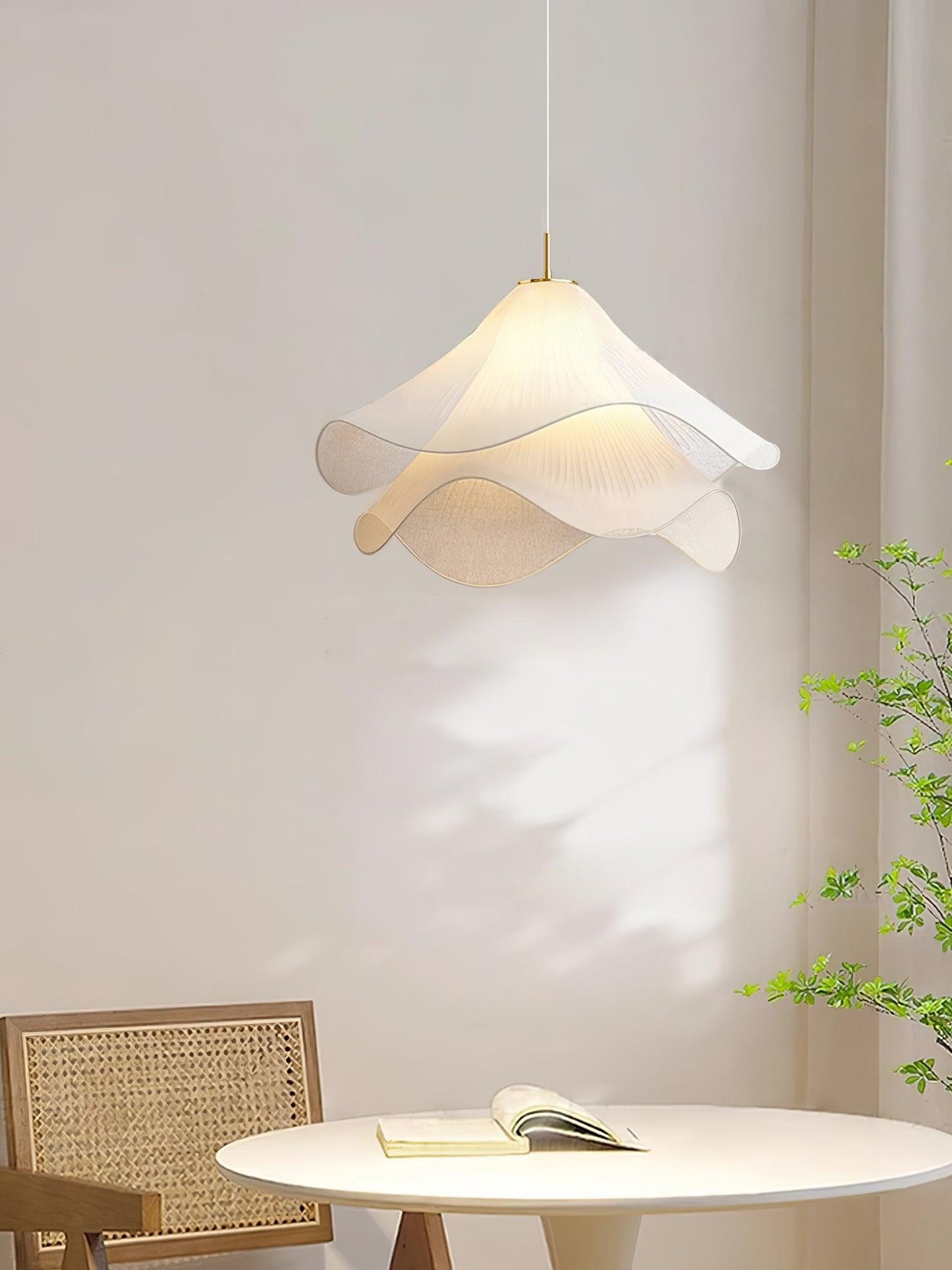 Jellyfish Fabric Double Layer Pendant Light